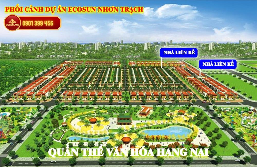 Công ty Saigonland - Bán đất nền dự án Ecosun Nhơn Trạch Đồng Nai giá rẻ đầu tư.1569974