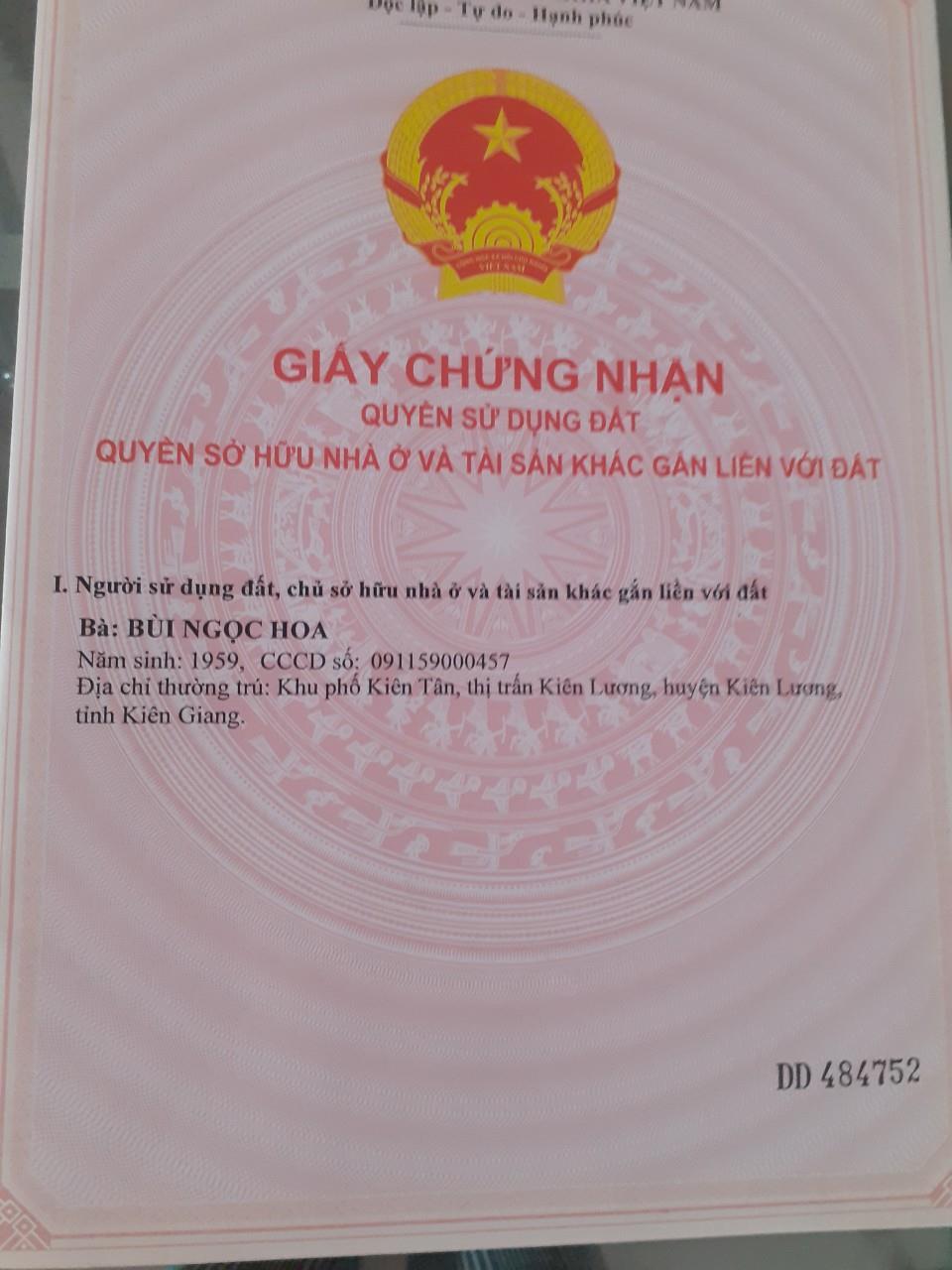 CHÍNH CHỦ CẦN BÁN Dãy Trọ tại khu phố Hòa Lập, thị trấn Kiên Lương, Kiên Lương, Kiên Giang1595864