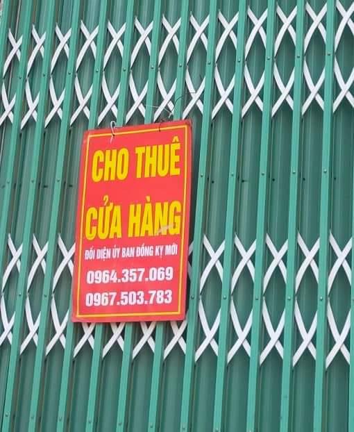 Chính chủ cho thuê mặt bằng đối diện Uỷ Ban Nhân Dân Đồng Kỵ, Từ Sơn, Bắc Ninh.1607590