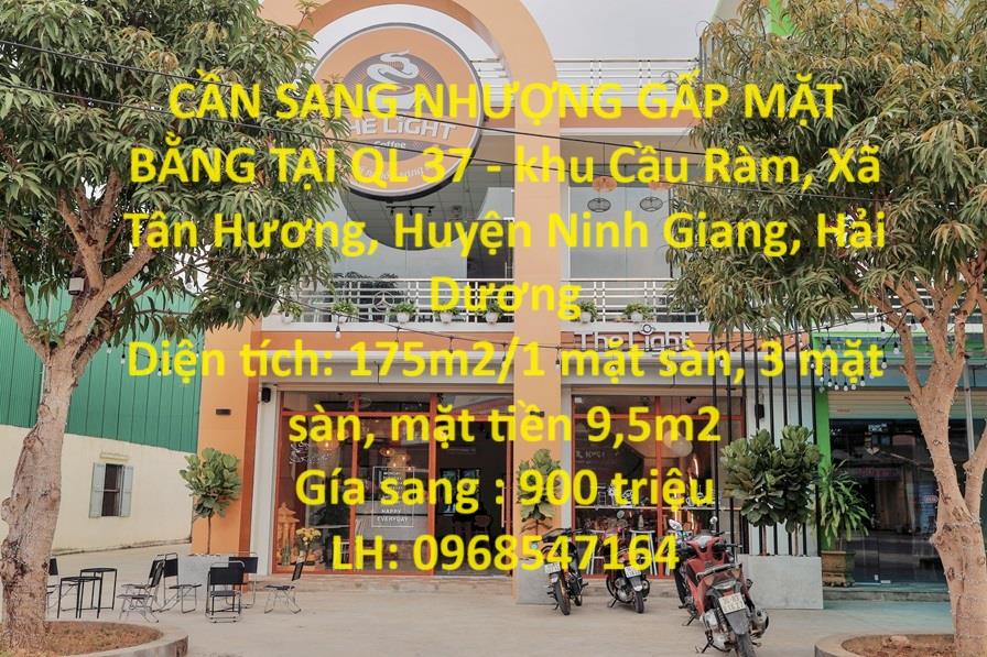 CẦN SANG NHƯỢNG GẤP MẶT BẰNG TẠI QL 37 - khu Cầu Ràm, Xã Tân Hương, Huyện Ninh Giang, Hải Dương906814