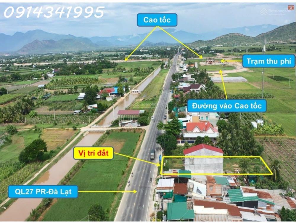 Nút giao cao tốc Cam Lâm Vĩnh Hảo. Mặt QL27A, 20x50m sân bay Thành Sơn 5km, QL1 6km1533780