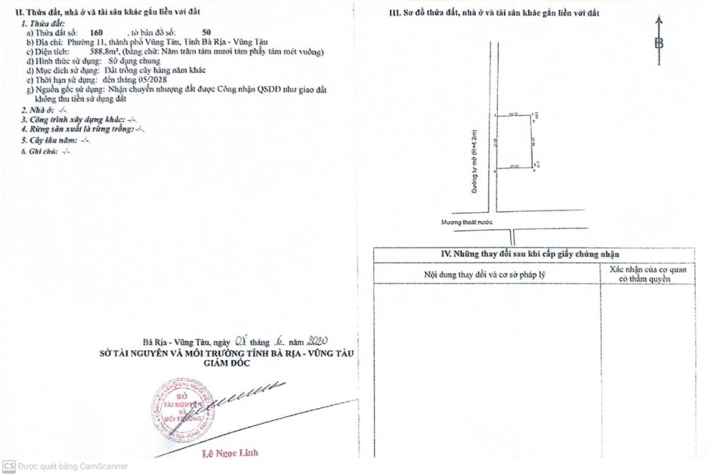 Chính chủ cần bán mảnh đất tại phường 11, phường Vũng Tàu, Tỉnh Bà Rịa vũng Tàu.1585435