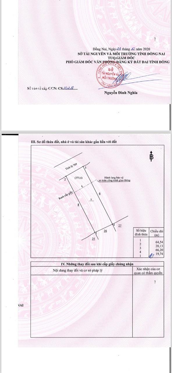 ĐẤT ĐẸP - ĐẦU TƯ SINH LỜI - Chính Chủ Cần Bán Nhanh Đất Mặt Tiền 769 Xã Lộ 25, Thống Nhất, Đồng Nai.1892874