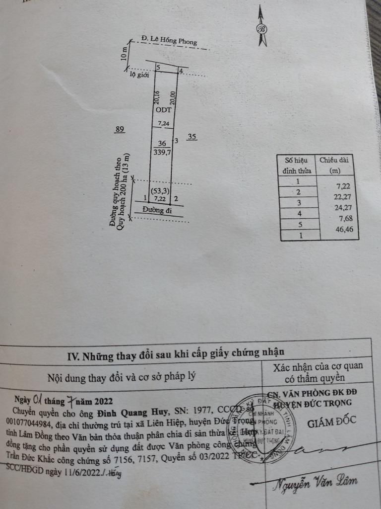 Đất Đẹp - Giá Tốt - Chính Chủ Cần Bán Lô Đất Vị Trí Đẹp Tại Thị Trấn Liên Nghĩa , Đức Trọng Lâm Đồng1849582