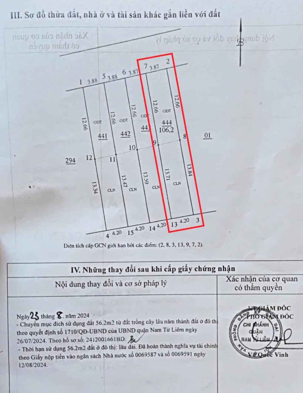 GIÁ TỐT- CHÍNH CHỦ Cần Bán Nhanh Lô Đất  106m2 Mặt Đường Phương Canh, Quận Nam Từ Liêm2018465