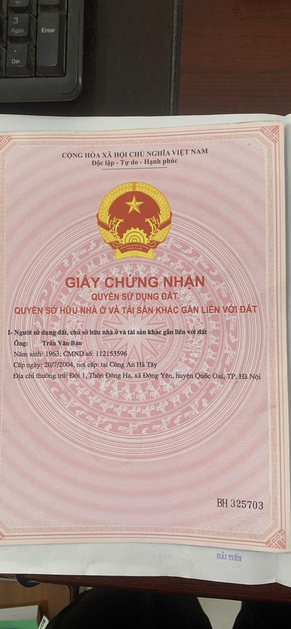 CHÍNH CHỦ CẦN BÁN LÔ ĐẤT ĐẸP - xã Đông Yên- Huyện Quốc Oai- TP Hà Nội1707304