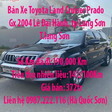 Bán Xe Toyota Land Cruiser Prado Gx 2004 Lê Đại Hành, tp Lạng Sơn, T.lạng Sơn149348