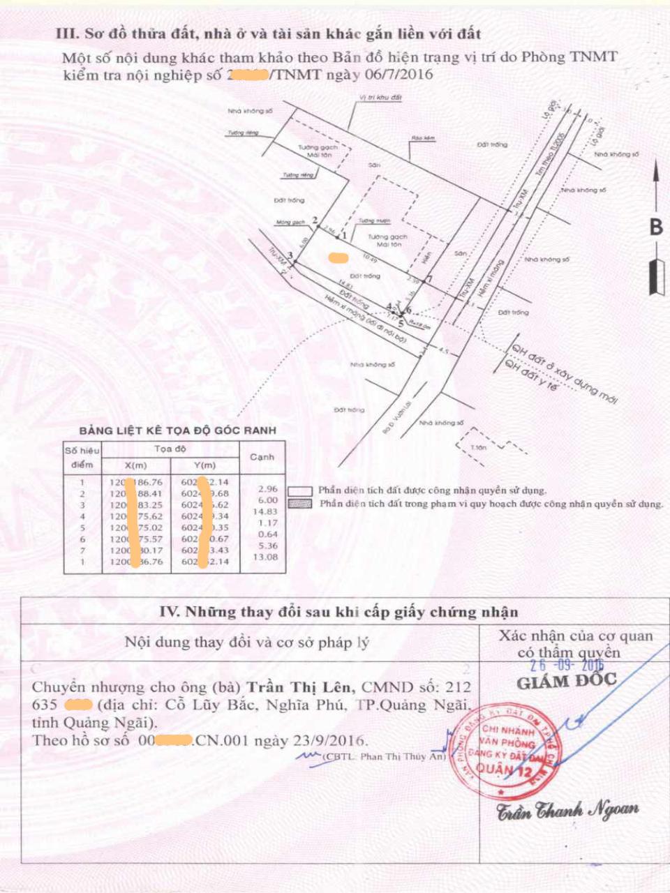 Bán đất Vườn Lài Q12, 94.8m2, Ngang 6m, Đ. 4m giá chỉ 4.x tỷ1603909