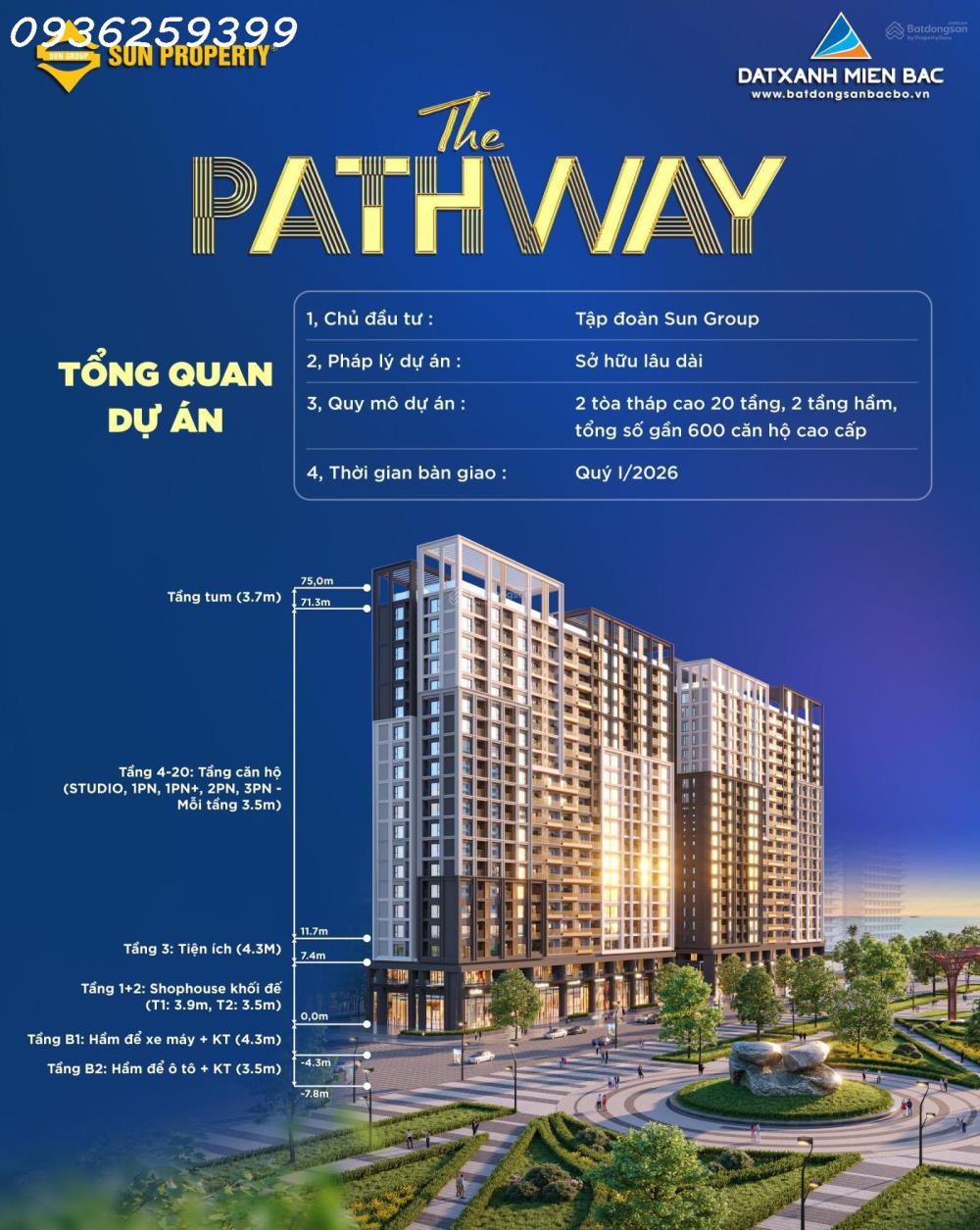 Dự án The Pathway Sầm Sơn căn hộ cao cấp view quảng trường biển Sầm Sơn1568972