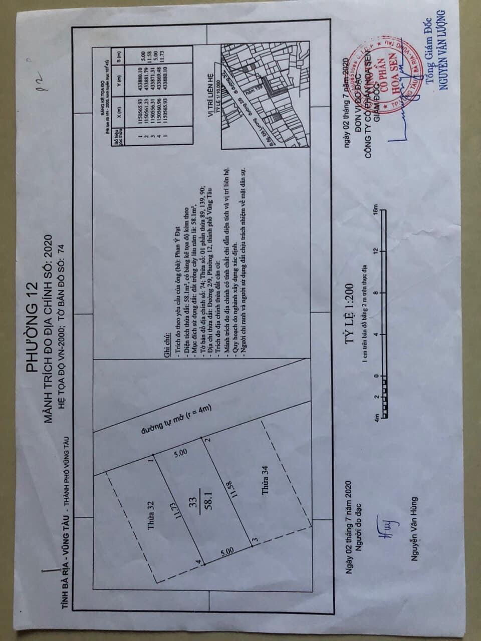 Chính Chủ Cần Bán Đất TP.Vũng Tàu, Tỉnh Bà Rịa - Vũng Tàu1394847