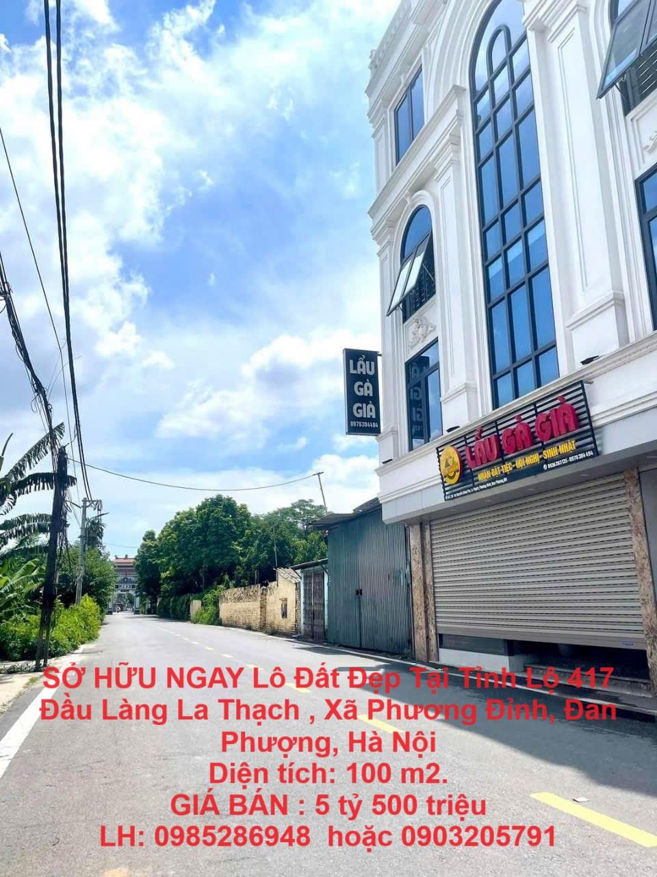 SỞ HỮU NGAY Lô Đất Đẹp Tại Tỉnh Lộ 417 Đầu Làng La Thạch , Xã Phương Đỉnh, Đan Phượng, Hà Nội1947842