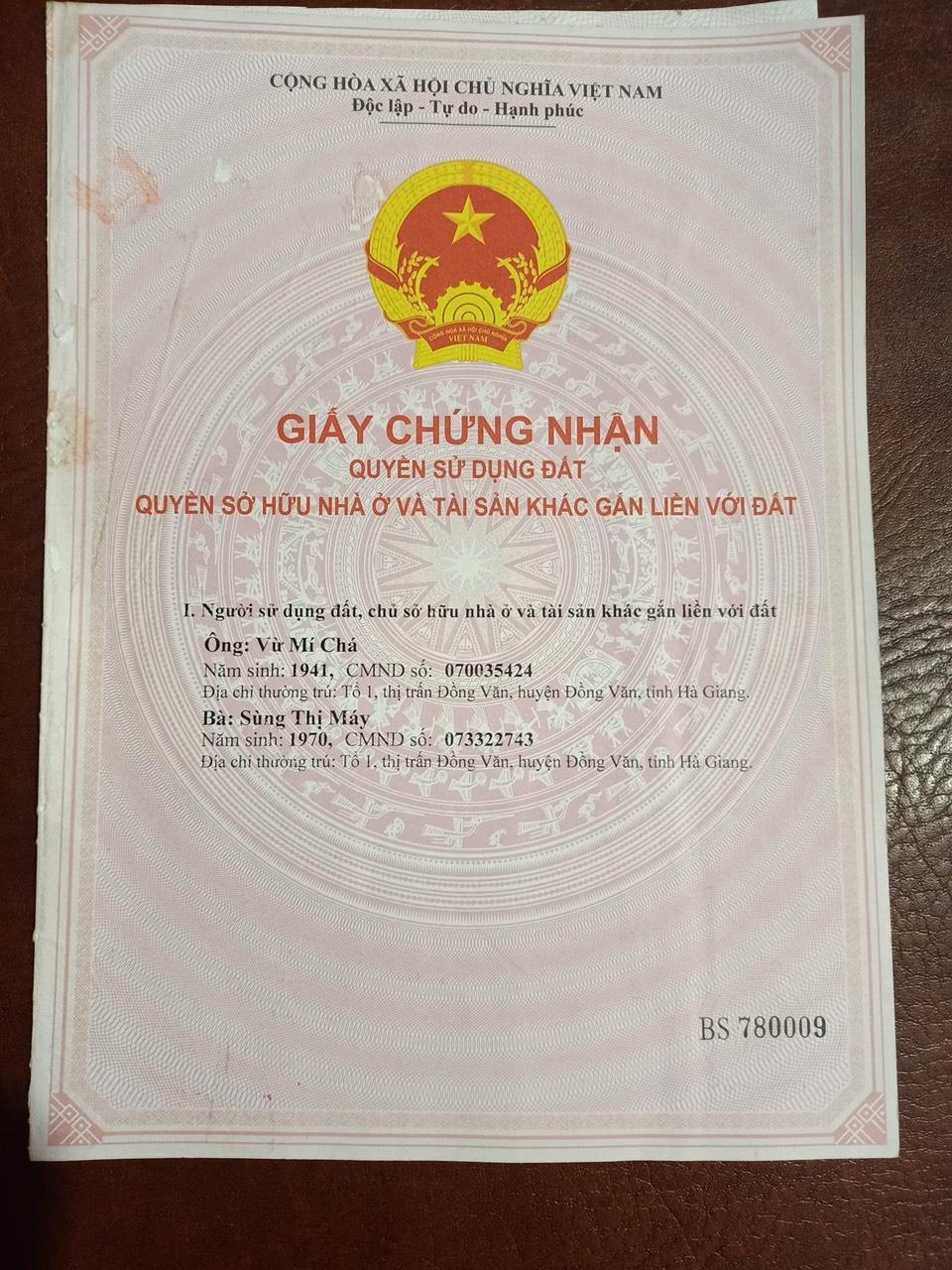 Chính chủ cần bán Lô Đất Nương và ruộng Tại Tổ 1 Thị Trấn Đồng Văn - Hà Giang.1220219