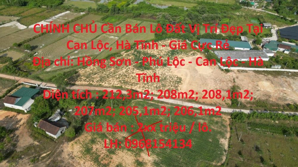 CHÍNH CHỦ Cần Bán Lô Đất Vị Trí Đẹp Tại Can Lộc, Hà Tĩnh - Giá Cực Rẻ193216