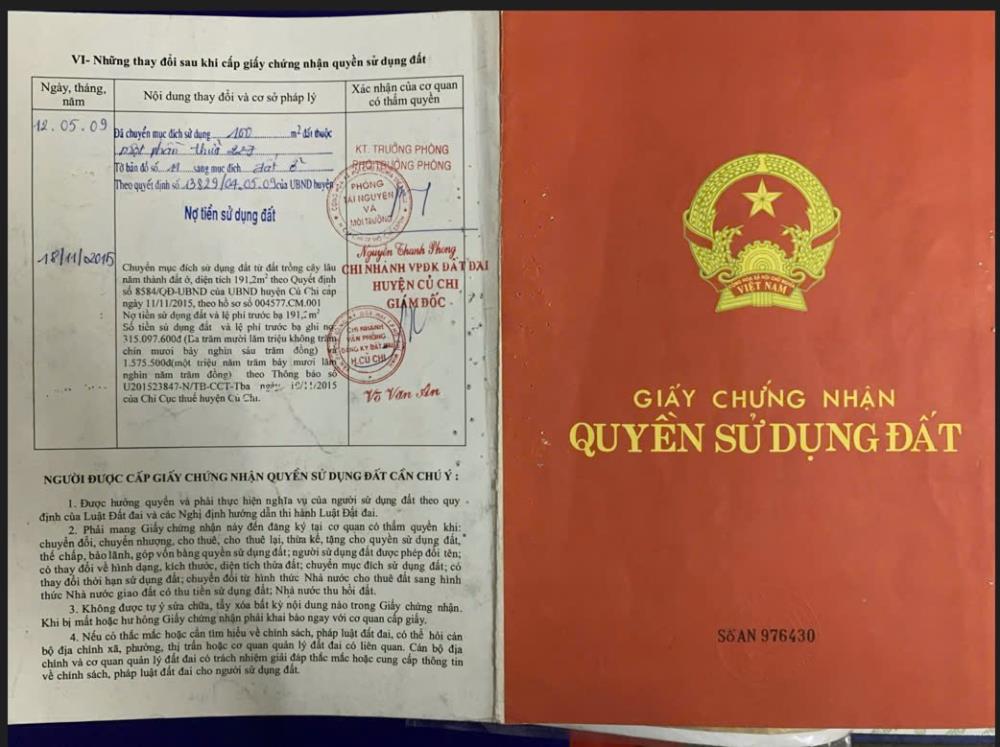 Đất Đẹp - Giá Tốt - Chính Chủ Bán nhanh đất tại Đường Tỉnh lộ 8, Xã Phước Vĩnh An, Củ Chi, HCM2033228