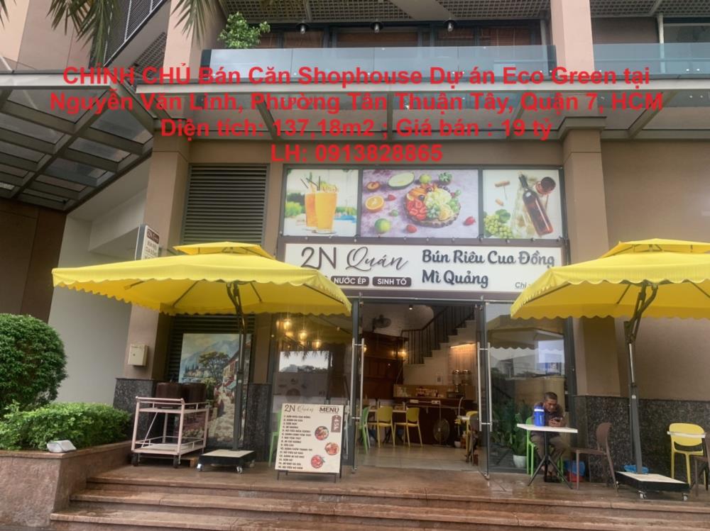 CHÍNH CHỦ Bán Căn Shophouse Dự án Eco Green tại Nguyễn Văn Linh, Phường Tân Thuận Tây, Quận 7, HCM1857323