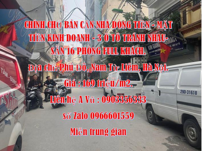 Chính chủ bán căn nhà dòng tiền, mặt tiền kinh doanh, 3 ô tô tránh nhau tại Phú Đô1824422