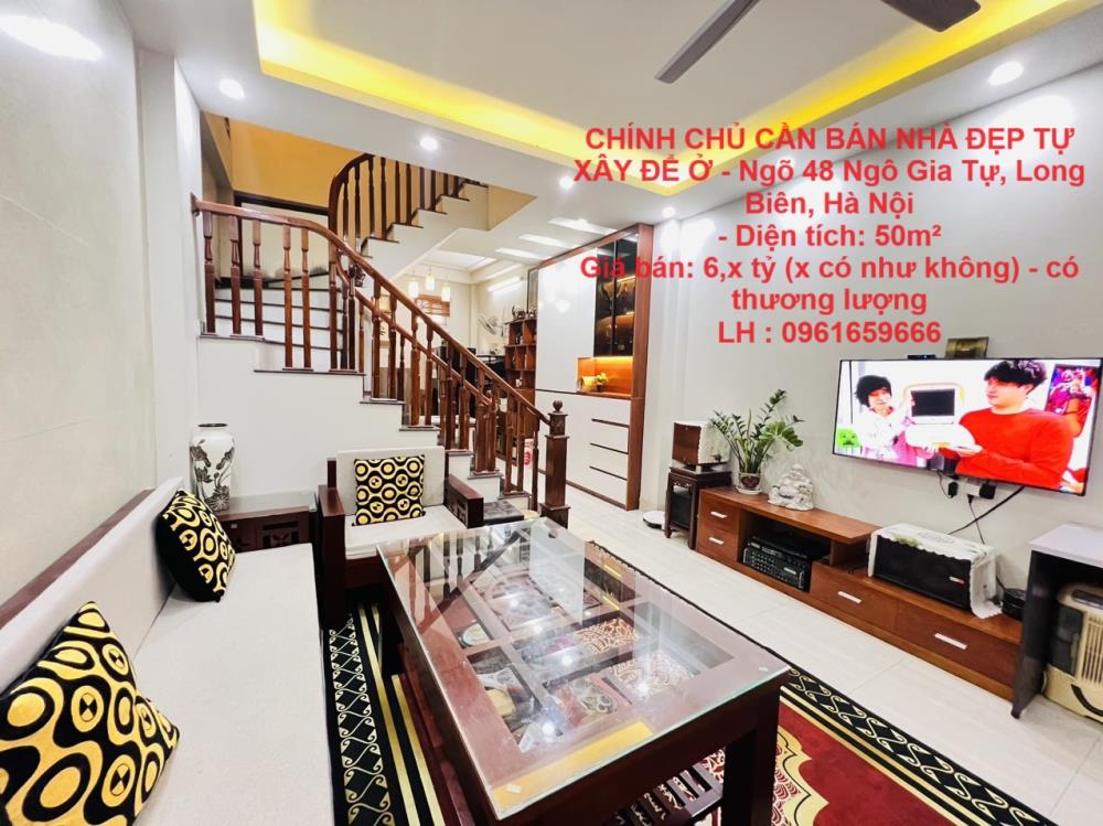 CHÍNH CHỦ CẦN BÁN NHÀ 50M2 ĐẸP TỰ XÂY ĐỂ Ở - Ngõ 48 Ngô Gia Tự, Long Biên, Hà Nội1930517