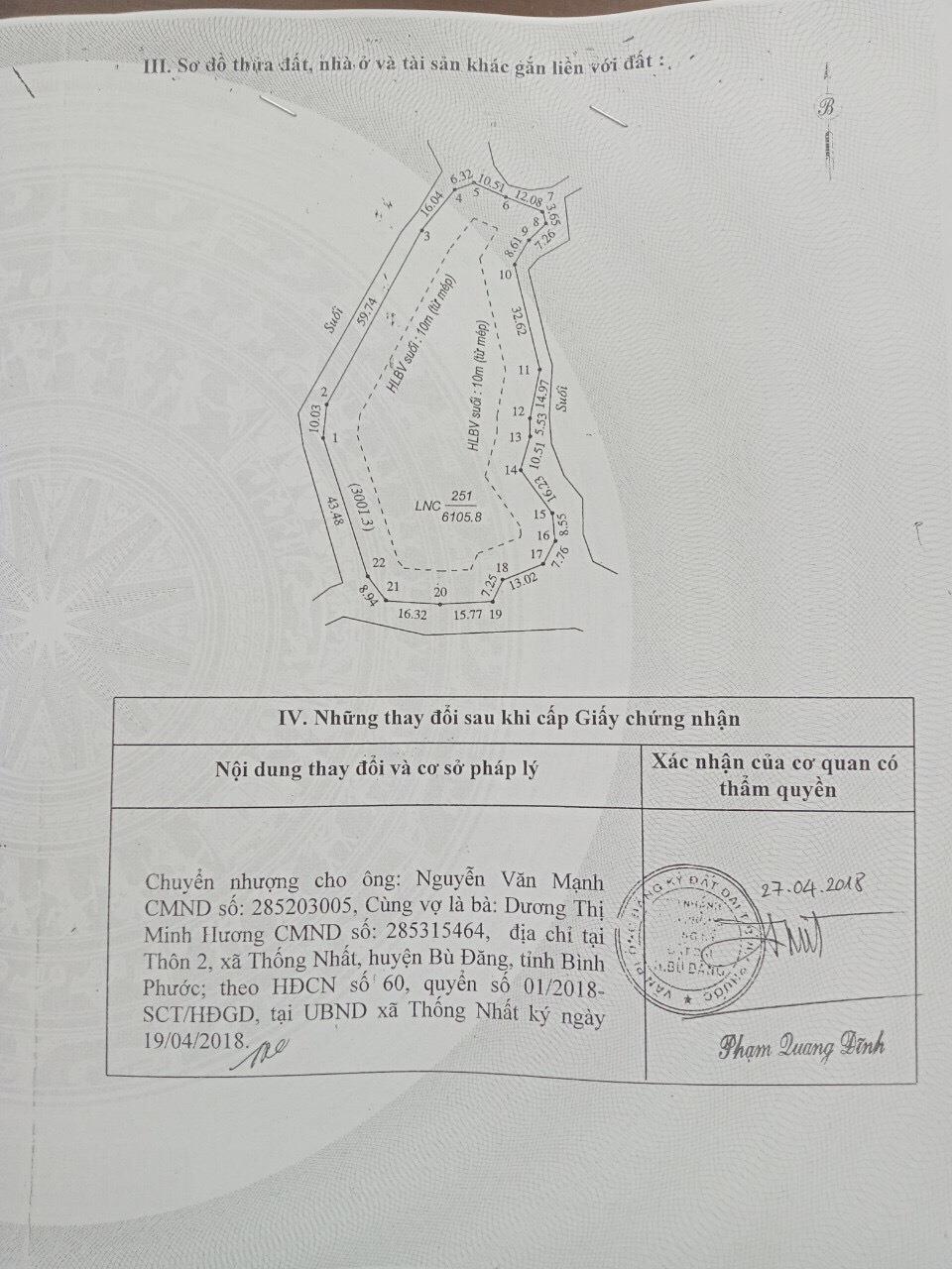 ĐẤT ĐẸP – GIÁ TỐT – CHÍNH CHỦ CẦN BÁN LÔ ĐẤT Cao Su Tại Thôn 2, Thống Nhất, Bù Đăng, Bình Phước1901011