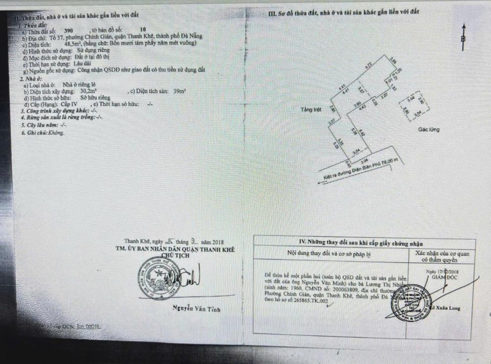 Chào Bán Nhà 3 Tầng  3mê - Trung Tâm Thành Phố- địa chỉ 108/18a ĐIỆN BIÊN PHỦ2030248