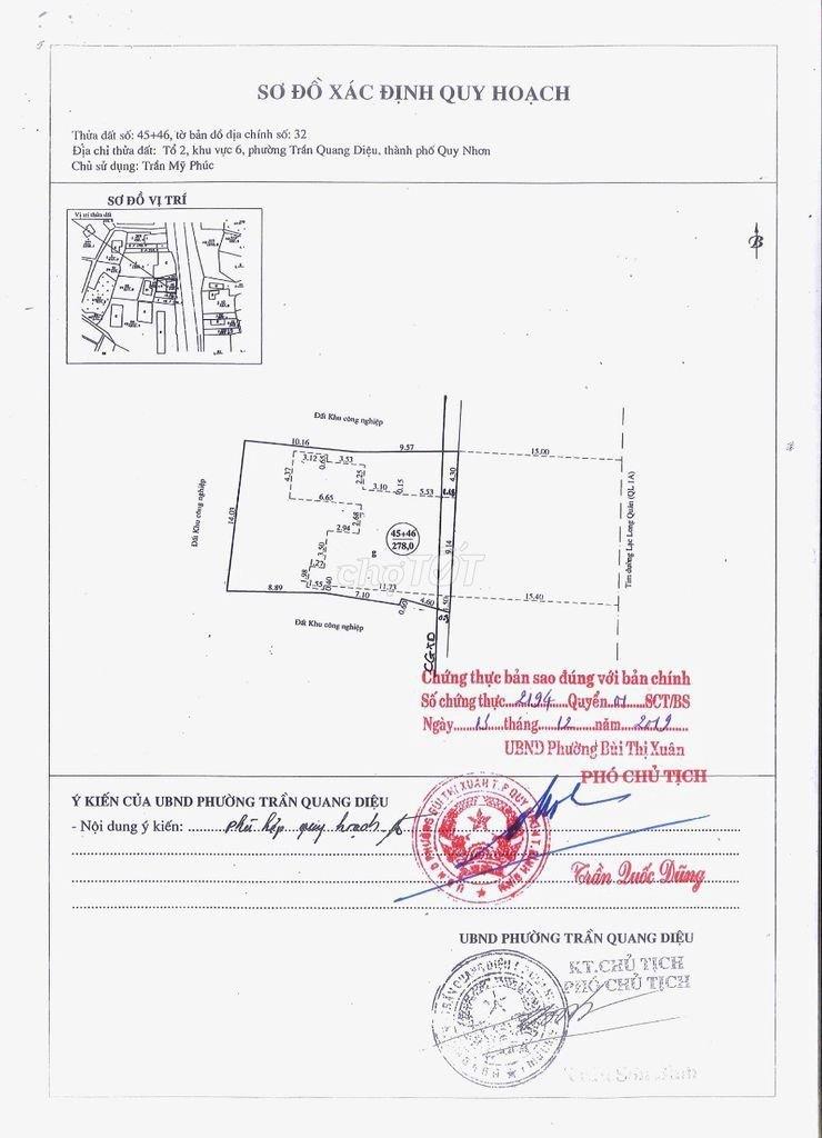 Chính Chủ Cần Bán Nhà Đất mặt tiền 14m Quốc lộ 1A Đường Lạc Long Quân, Thành Phố Quy Nhơn.1955197