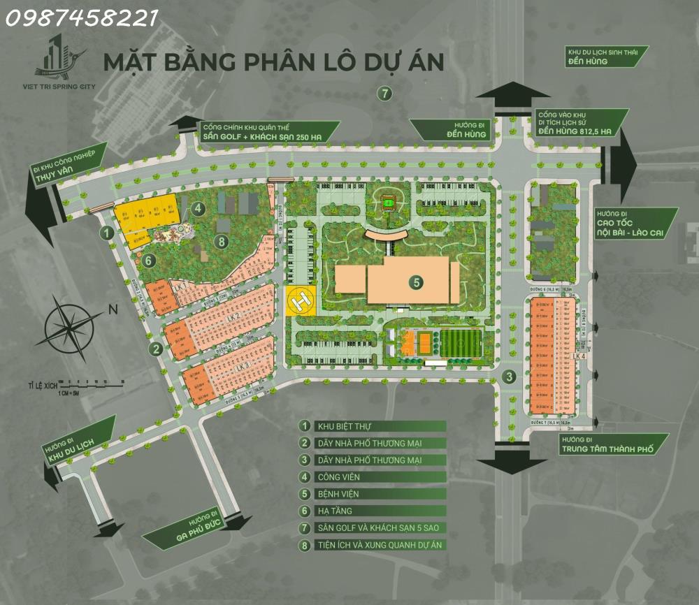 Cần thanh khoản gấp 5 lô đất KĐT Spring City Việt Trì - 90m2 giá đầu tư cực kỳ hấp dẫn1422674