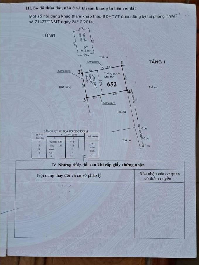 Bán nhà hạ 700tr, đường Lê Văn Khương, Hiệp Thành, Q12, 40m2, 2 tầng. 2 tỷ.643704