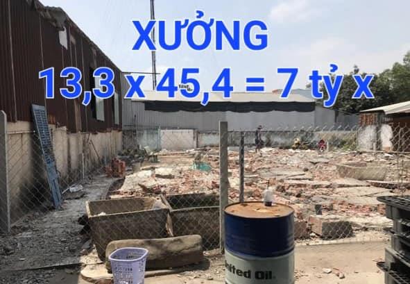 Xưởng Khủng 13,3m x 45,4m = 7 tỷ x Nhị Bình Hóc Môn TPHCM - Bán Gấ1033589