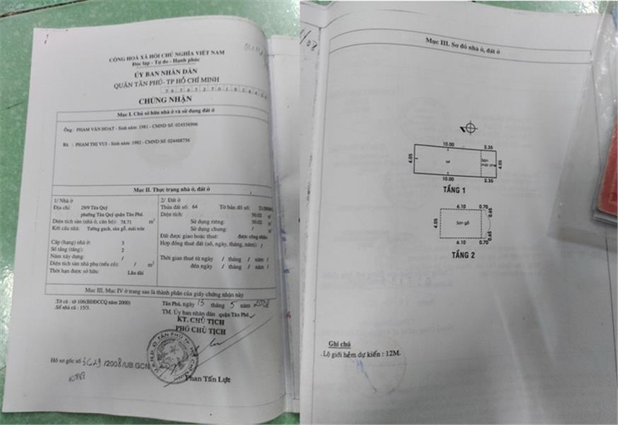 CHÍNH CHỦ Cần Bán Nhanh CĂN NHÀ ĐẸP Tại 29/9 Tân Quý, Tân Phú, HCM1760160