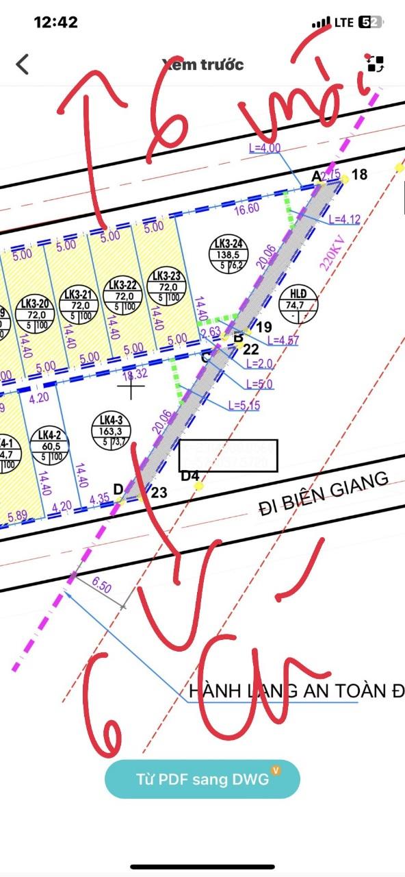 Chính chủ cần bán lô góc đất đấu giá chúc sơn1571279