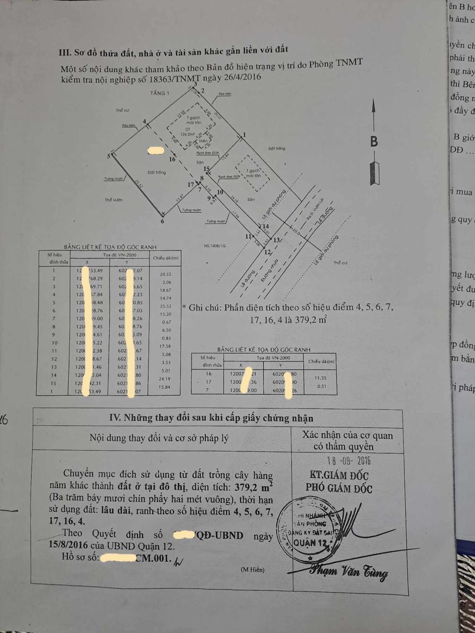 Bán đất mặt tiền An Phú Đông 9 Phường An Phú Đông Quận 12, nở hậu L, giá giảm còn 7x tỷ1534661