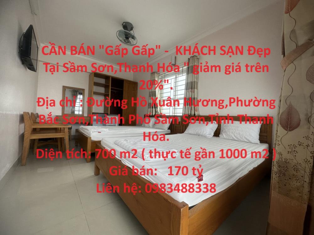CẦN BÁN "Gấp Gấp" -  KHÁCH SẠN Đẹp Tại Sầm Sơn,Thanh Hóa " giảm giá trên 20%".843925